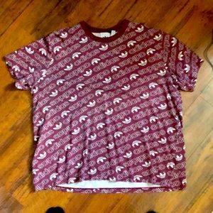 Adidas all over print T-shirt